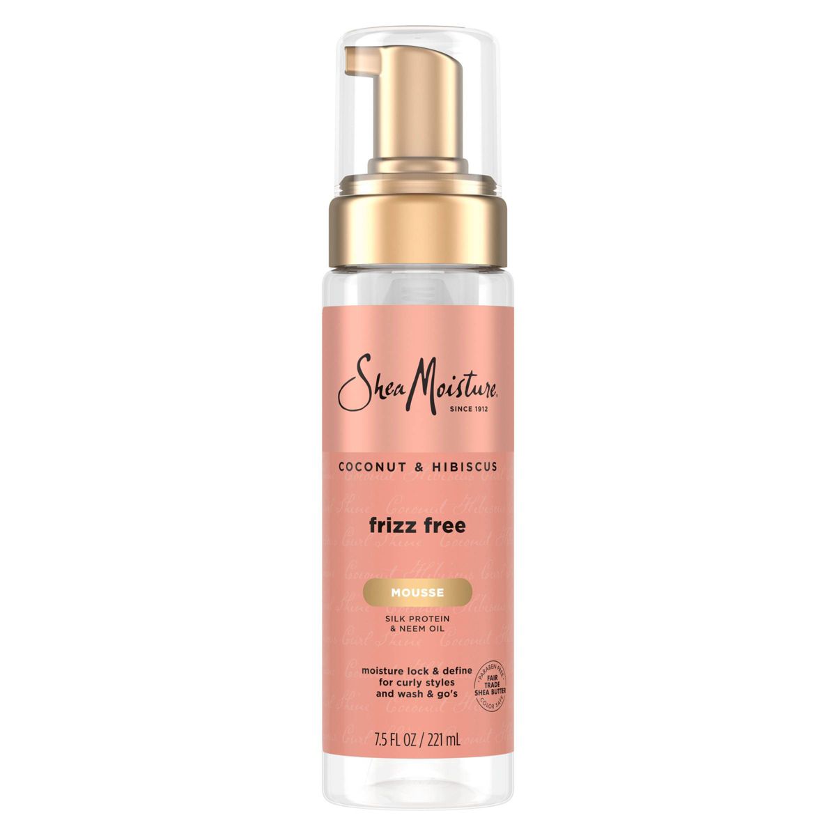 Coconut & Hibiscus Frizz Free Curl Mousse by Shea Moisture - Non-toxic, STOP rated product free from harmful chemicals