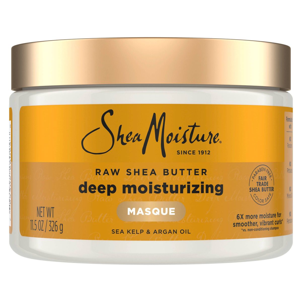 Deep Moisturizing Masque by Shea Moisture - Non-toxic Hair Styling + Treatment product rated STOP by Million Marker, free from BPA, phthalates, and parabens