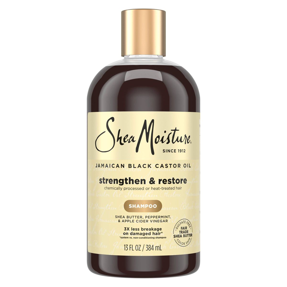 Jamaican Black Castor Oil Strengthen & Restore Shampoo by Shea Moisture - Non-toxic Shampoos + Conditioners product rated STOP by Million Marker, free from BPA, phthalates, and parabens
