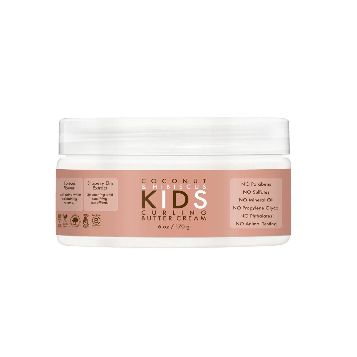 Kids Curling Butter Cream - Coconut & Hibiscus by Shea Moisture - Non-toxic Body Oils, Butters + Lotions product rated STOP by Million Marker, free from BPA, phthalates, and parabens
