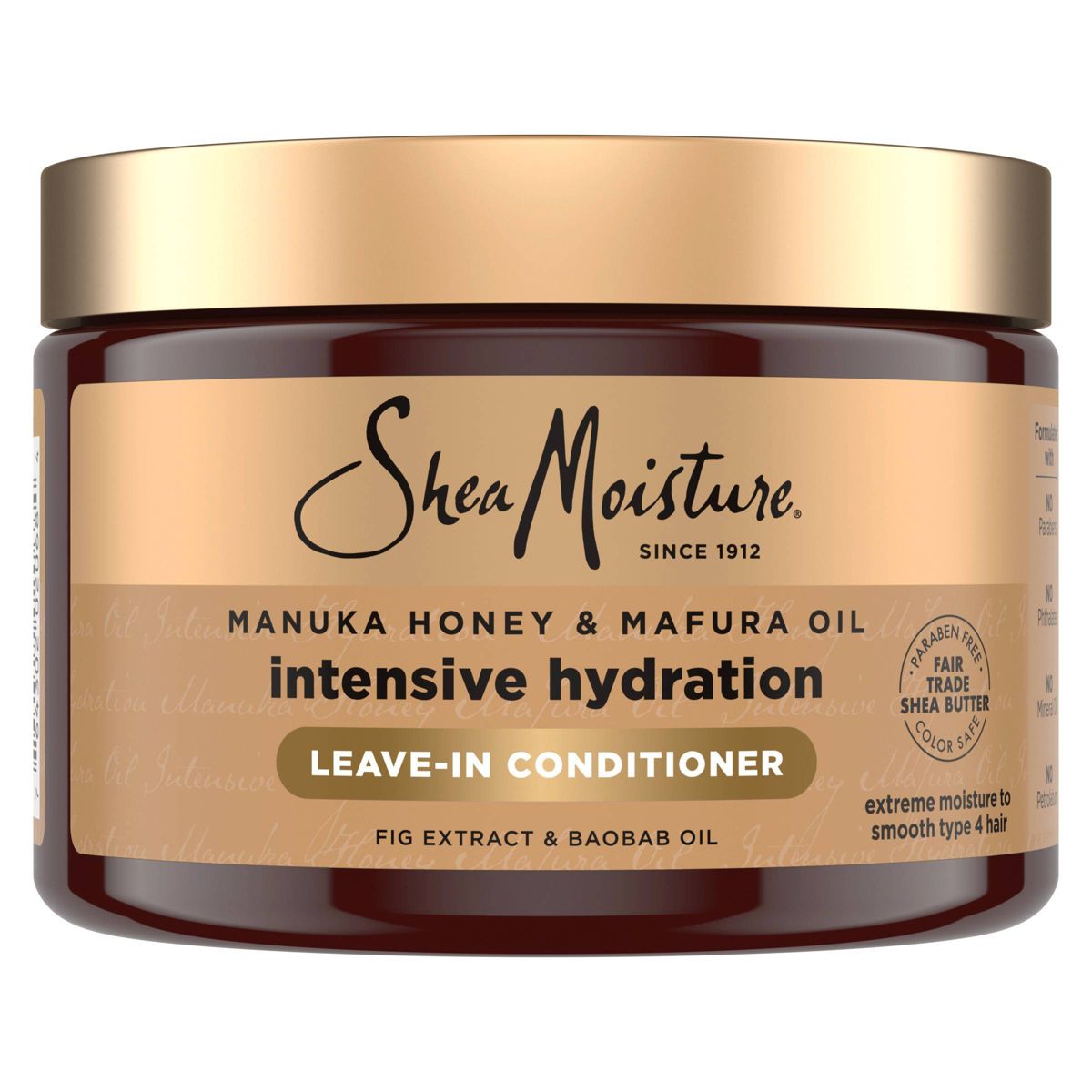 Manuka Honey & Mafura Oil Intensive Hydration & Care Leave-In Conditioner by Shea Moisture - Non-toxic Shampoos + Conditioners product rated STOP by Million Marker, free from BPA, phthalates, and parabens