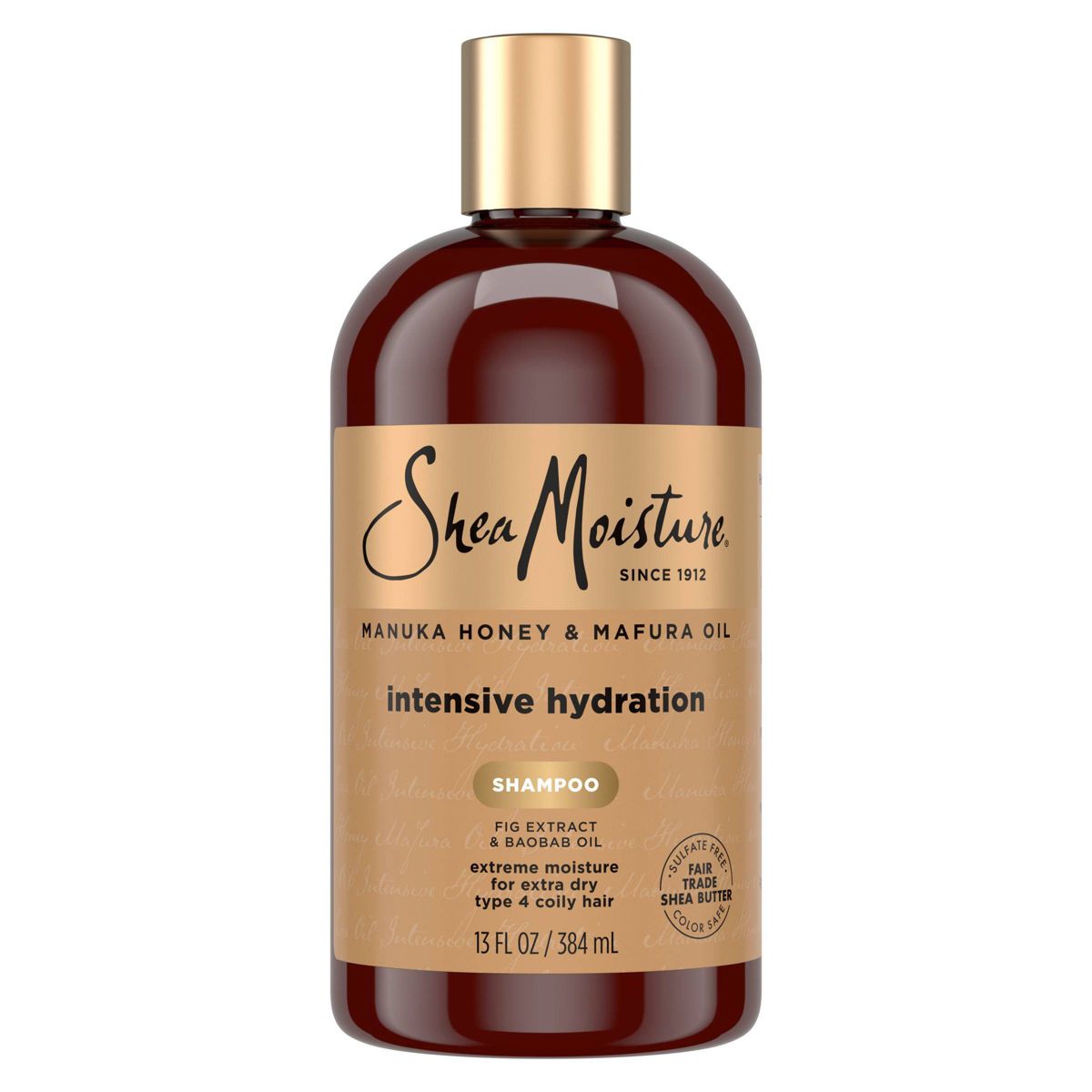 Manuka Honey & Mafura Oil Intensive Hydration Shampoo by Shea Moisture - Non-toxic Shampoos + Conditioners product rated STOP by Million Marker, free from BPA, phthalates, and parabens