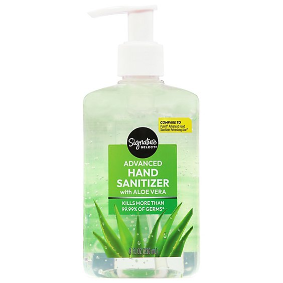 Advanced Hand Sanitizer With Aloe by Signature - Non-toxic, STOP rated product free from harmful chemicals