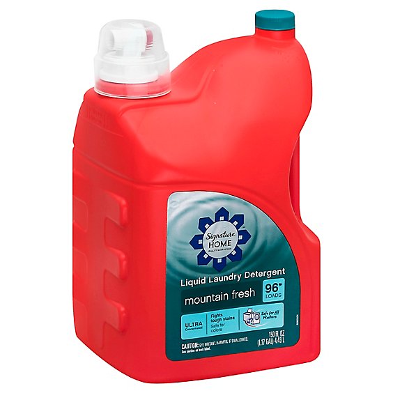 HOME Liquid Laundry Detergent – Mountain Fresh by Signature - Non-toxic, STOP rated product free from harmful chemicals