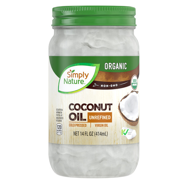 Organic Coconut Oil by Simply Nature - Non-toxic Botanicals + Essential Oils product rated GO by Million Marker, free from BPA, phthalates, and parabens