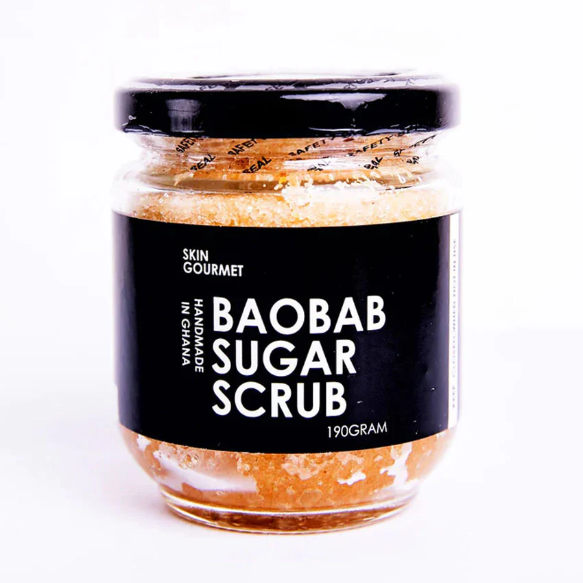 Baobab Sugar Scrub by Skin Gourmet - Non-toxic, SLOW rated product free from harmful chemicals