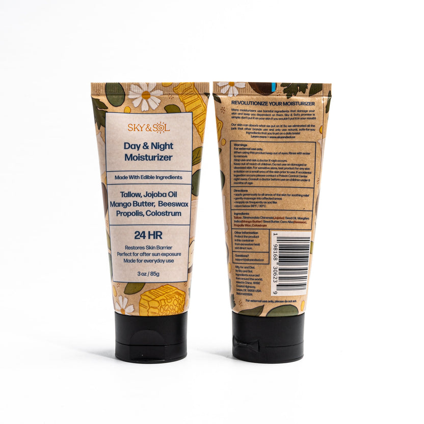 Day & Night Moisturizer by SKY & SOL - Non-toxic, GO rated product free from harmful chemicals