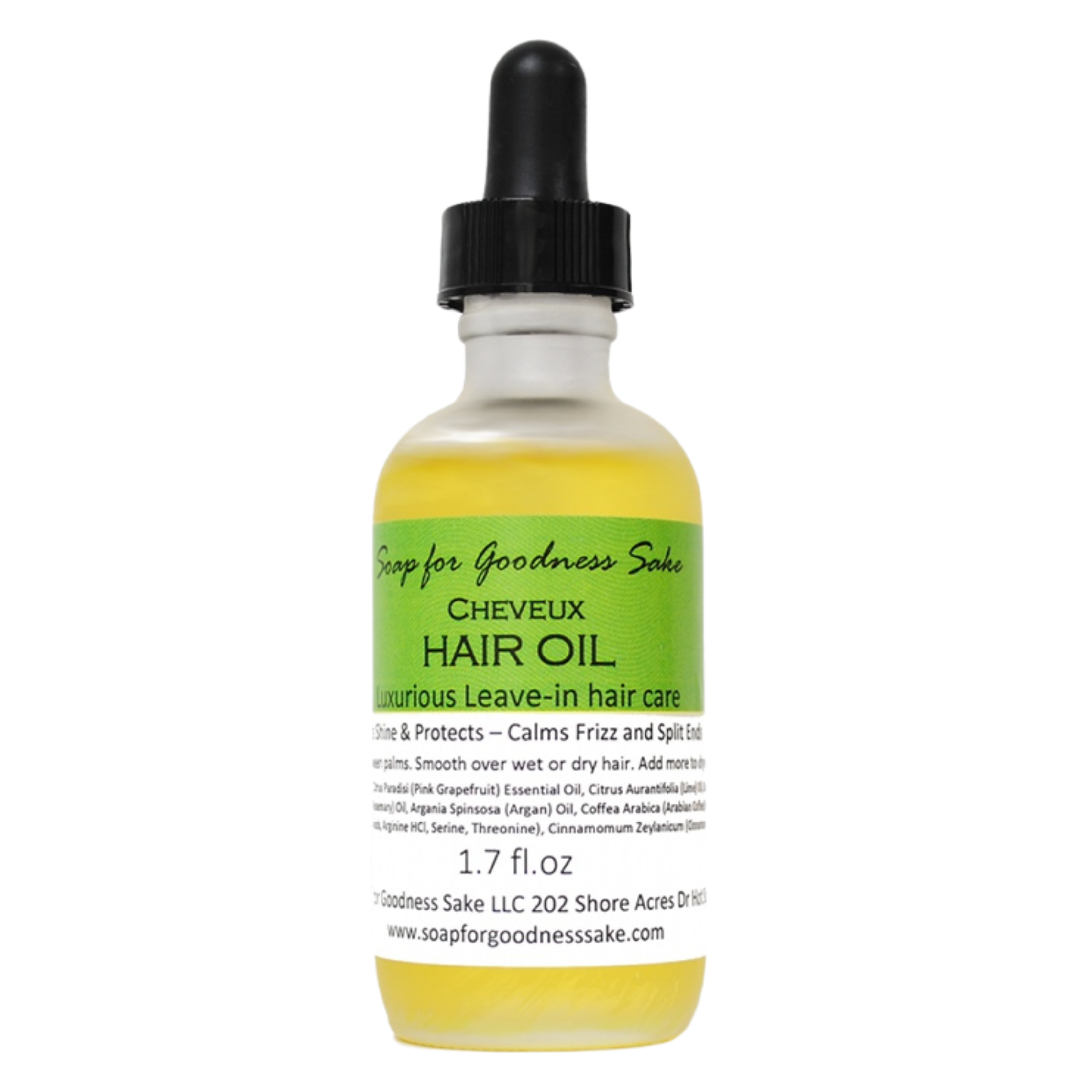 Cheveux Hair Oil by Soap for Goodness Sake - Non-toxic Hair Styling + Treatment product rated SLOW by Million Marker, free from BPA, phthalates, and parabens