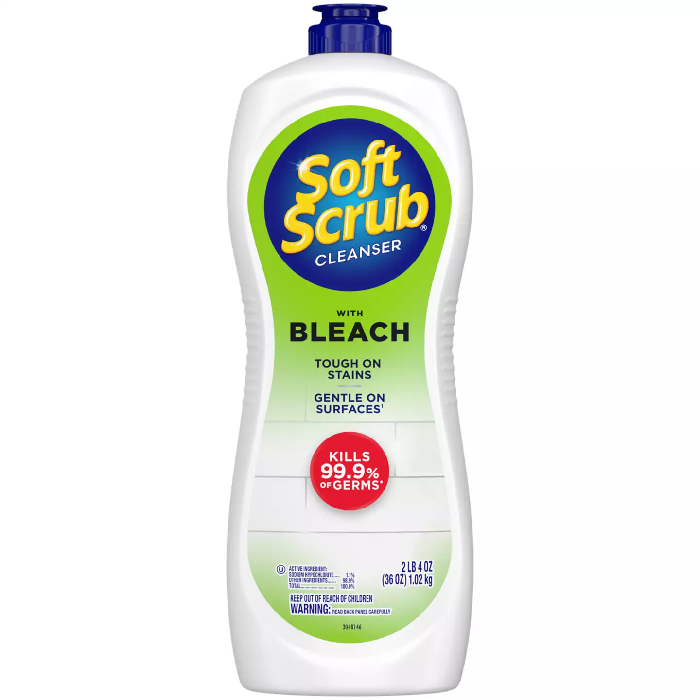 Cleanser With Bleach by Soft Scrub - Non-toxic, SLOW rated product free from harmful chemicals