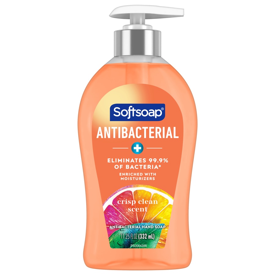 Antibacterial Hand Soap - Crisp Clean Scent by Softsoap - Non-toxic, STOP rated product free from harmful chemicals