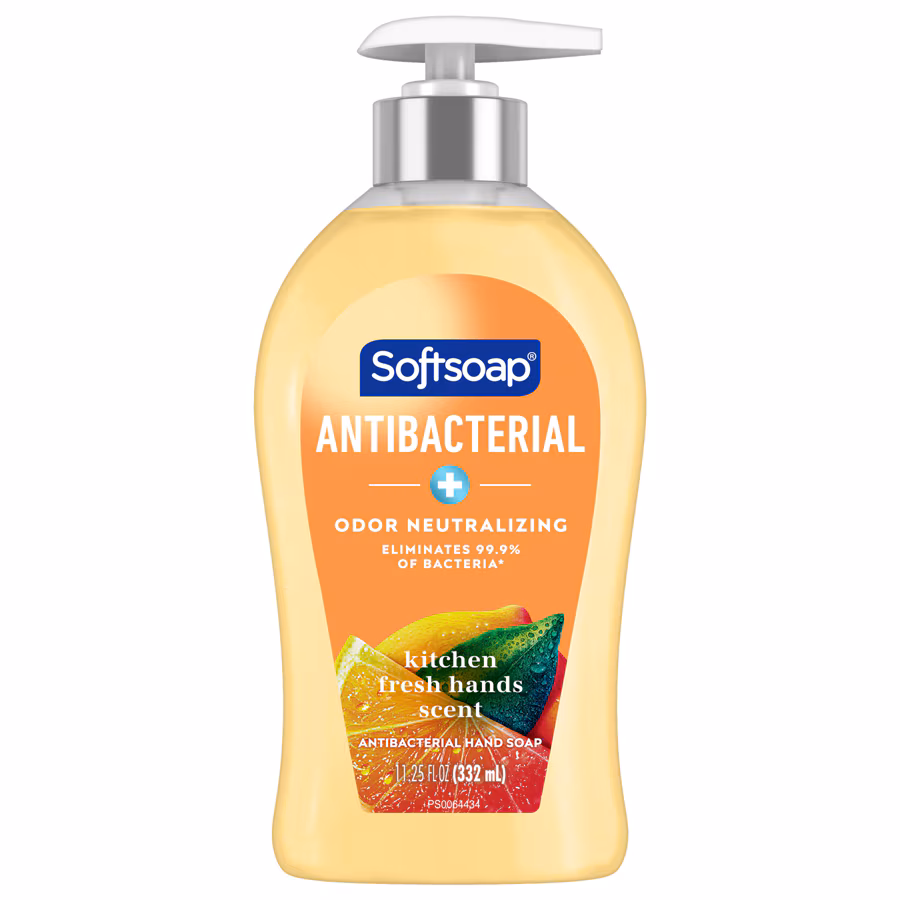 Antibacterial Hand Soap - Kitchen Fresh Hands by Softsoap - Non-toxic, STOP rated product free from harmful chemicals