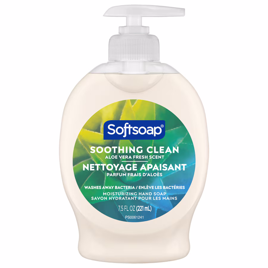 Moisturizing Hand Soap - Soothing Clean Aloe Vera Fresh Scent by Softsoap - Non-toxic Soaps + Body Washes product rated STOP by Million Marker, free from BPA, phthalates, and parabens