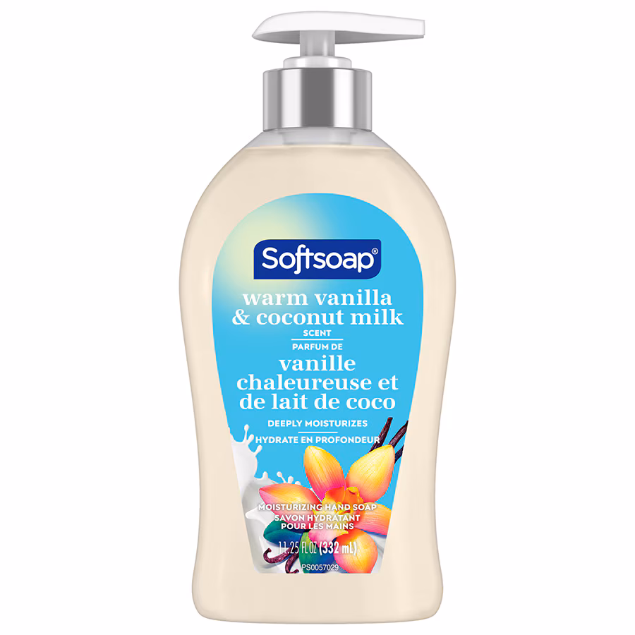 Moisturizing Hand Soap - Warm Vanilla & Coconut Milk by Softsoap - Non-toxic Soaps + Body Washes product rated STOP by Million Marker, free from BPA, phthalates, and parabens