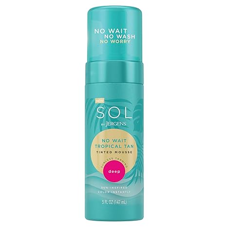 No Wait Tropical Tinted Mousse – Deep by SOL DE JANEIRO - Non-toxic, STOP rated product free from harmful chemicals