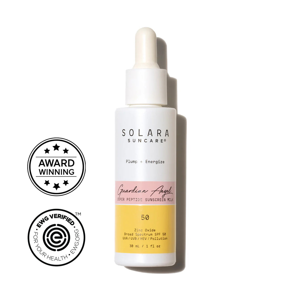 Guardian Angel Super Peptide Sunscreen Milk SPF 50 by SOLARA SUNCARE - Non-toxic, SLOW rated product free from harmful chemicals