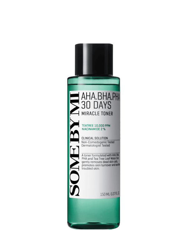 AHA BHA PHA 30 Days Miracle Toner by SOME BY MI - Non-toxic Facial Care product rated SLOW by Million Marker, free from BPA, phthalates, and parabens