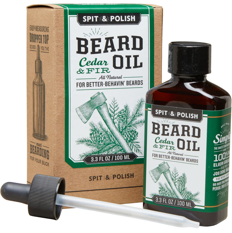 Beard Oil - Cedar and Fir by SPIT & POLISH - Non-toxic Shaving product rated SLOW by Million Marker, free from BPA, phthalates, and parabens