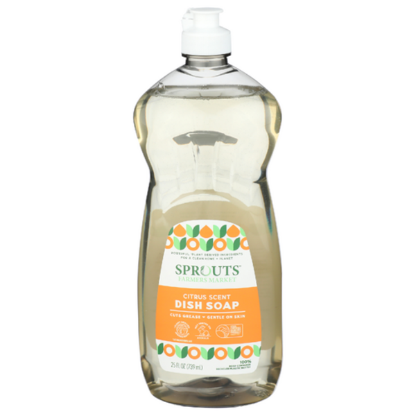 Dish Soap - Citrus Scent by SPROUTS FARMERS MARKET - Non-toxic, SLOW rated product free from harmful chemicals