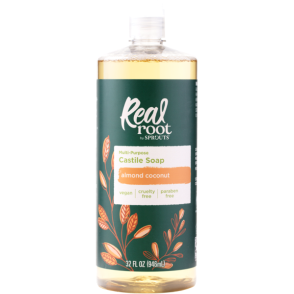 Real Root Almond Coconut Multi-Purpose Castile Soap by SPROUTS FARMERS MARKET - Non-toxic, SLOW rated product free from harmful chemicals