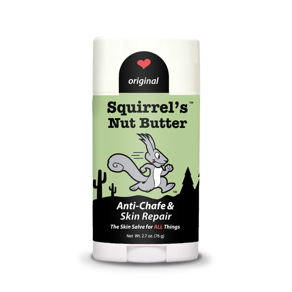 Anti Chafe & Skin Repair Stick by Squirrel's Nut Butter - Non-toxic Body Oils, Butters + Lotions product rated GO by Million Marker, free from BPA, phthalates, and parabens