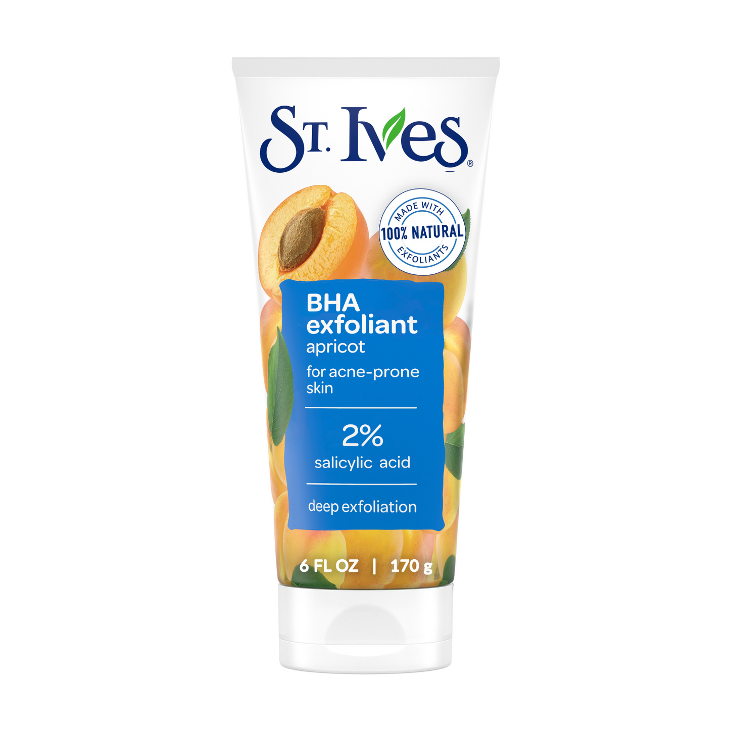 BHA Exfoliant For Acne-Prone Skin - Apricot by ST. Ives - Non-toxic, STOP rated product free from harmful chemicals