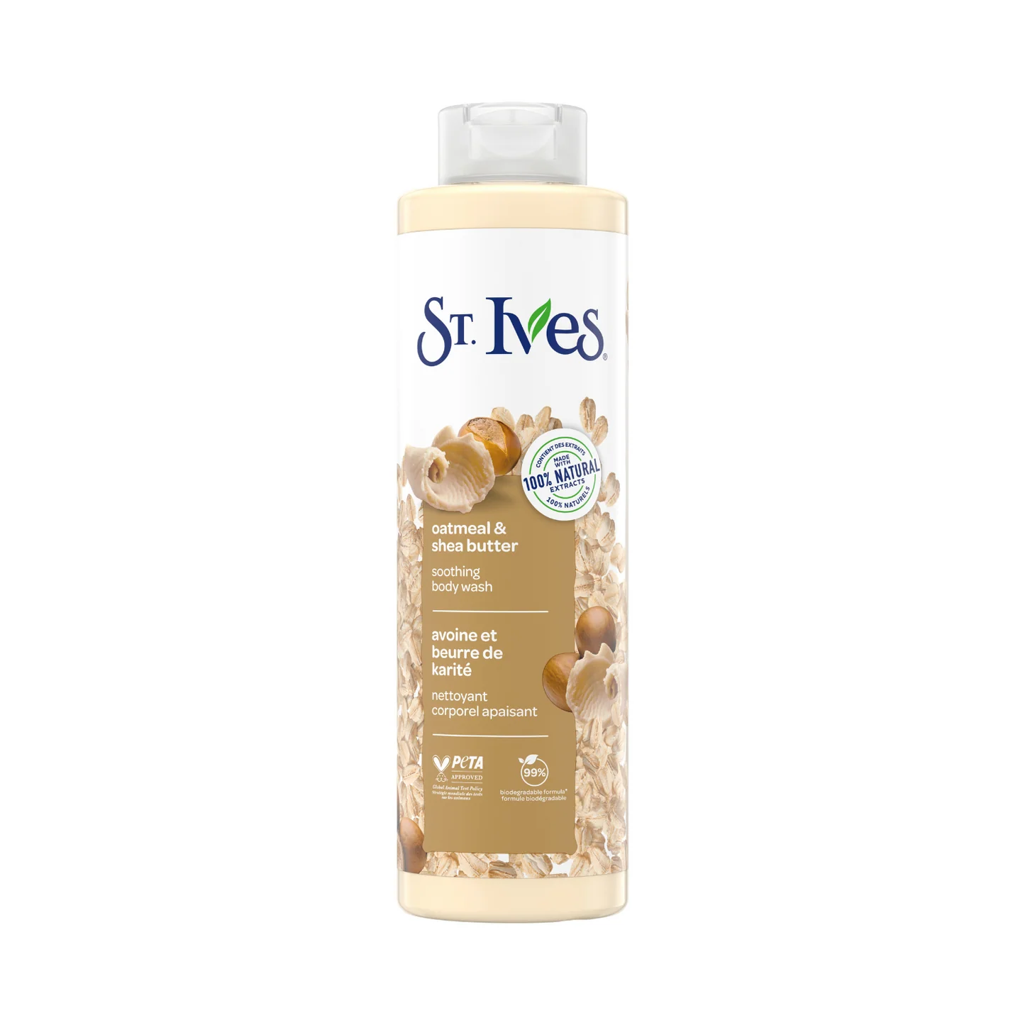 Soothing Body Wash - Oatmeal & Shea Butter by ST. Ives - Non-toxic, STOP rated product free from harmful chemicals