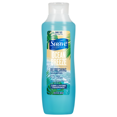 Essentials Refreshing Shampoo - Ocean Breeze by Suave - Non-toxic Shampoos + Conditioners product rated STOP by Million Marker, free from BPA, phthalates, and parabens