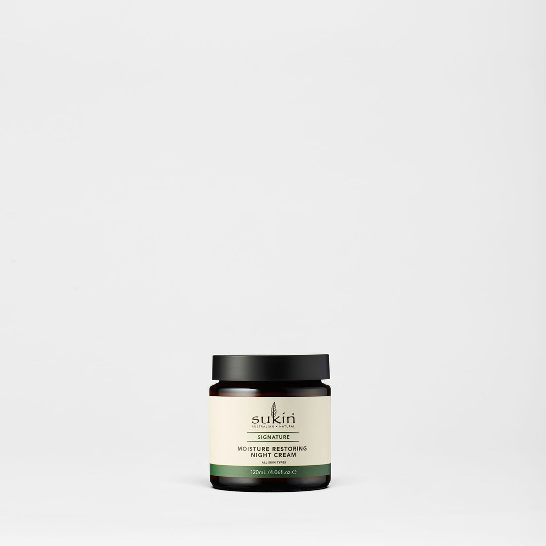 Moisture restoring night cream by sukin AUSTRALIAN • NATURAL - Non-toxic, SLOW rated product free from harmful chemicals