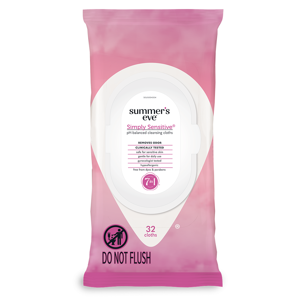 Daily Gentle Cloths - Simply Sensitive by summer's eve - Non-toxic, STOP rated product free from harmful chemicals