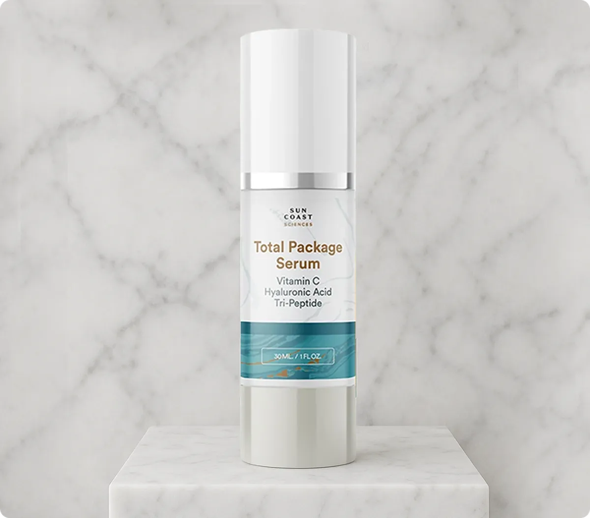 Total Package Serum by SUN COAST SCIENCES - Non-toxic Facial Care product rated STOP by Million Marker, free from BPA, phthalates, and parabens