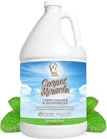 Carpet Miracle Carpet Cleaner & Deodorizer – Spring Mint Scent by sunny & honey - Non-toxic Household Cleaning Products product rated STOP by Million Marker, free from BPA, phthalates, and parabens