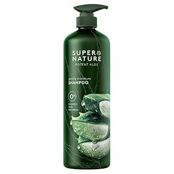 Potent Aloe Gentle Moisture Shampoo by SUPER NATURE - Non-toxic Shampoos + Conditioners product rated STOP by Million Marker, free from BPA, phthalates, and parabens