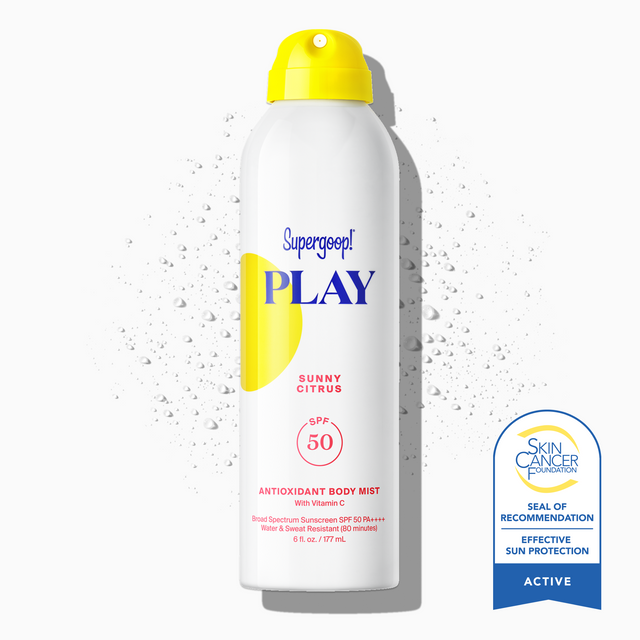 Play Antioxidant Body Mist SPF 50 - Sunny Citrus by Supergoop! - Non-toxic, STOP rated product free from harmful chemicals