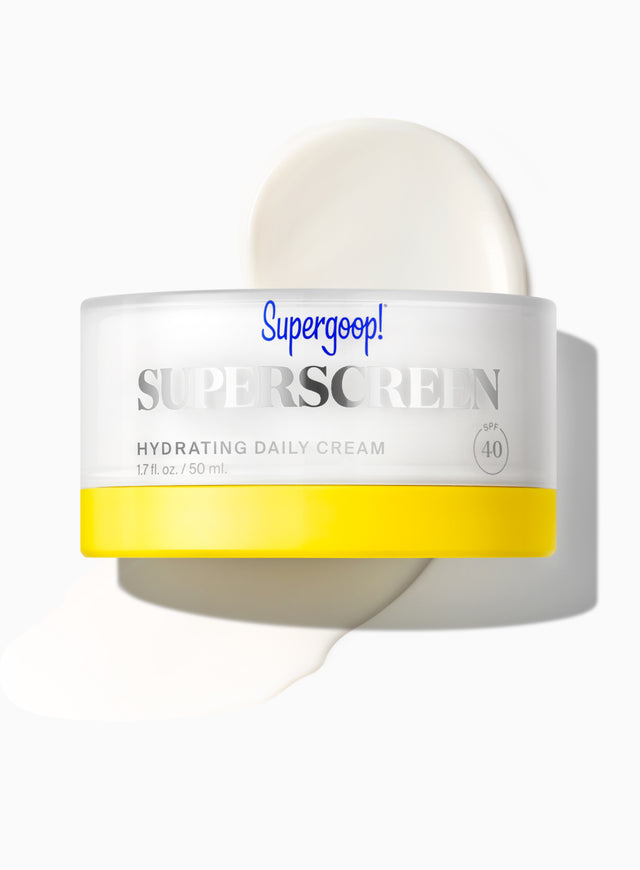 Superscreen Hydrating Daily Cream SPF 40 by Supergoop! - Non-toxic, STOP rated product free from harmful chemicals