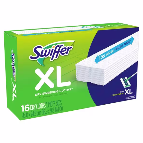 Sweeper X-Large Dry Sweeping Cloths by Swiffer - Non-toxic, STOP rated product free from harmful chemicals