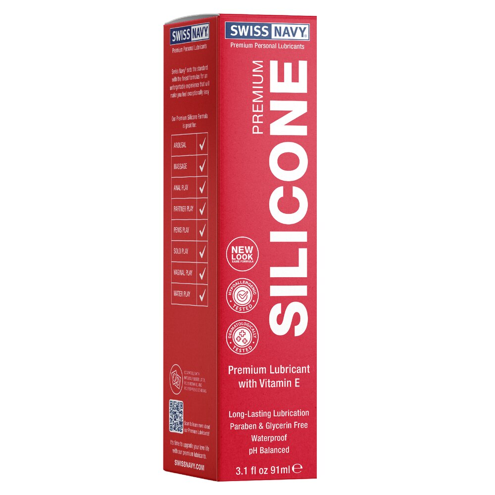 Premium Silicone Lubricant by SWISS NAVY - Non-toxic Intimate Care product rated STOP by Million Marker, free from BPA, phthalates, and parabens