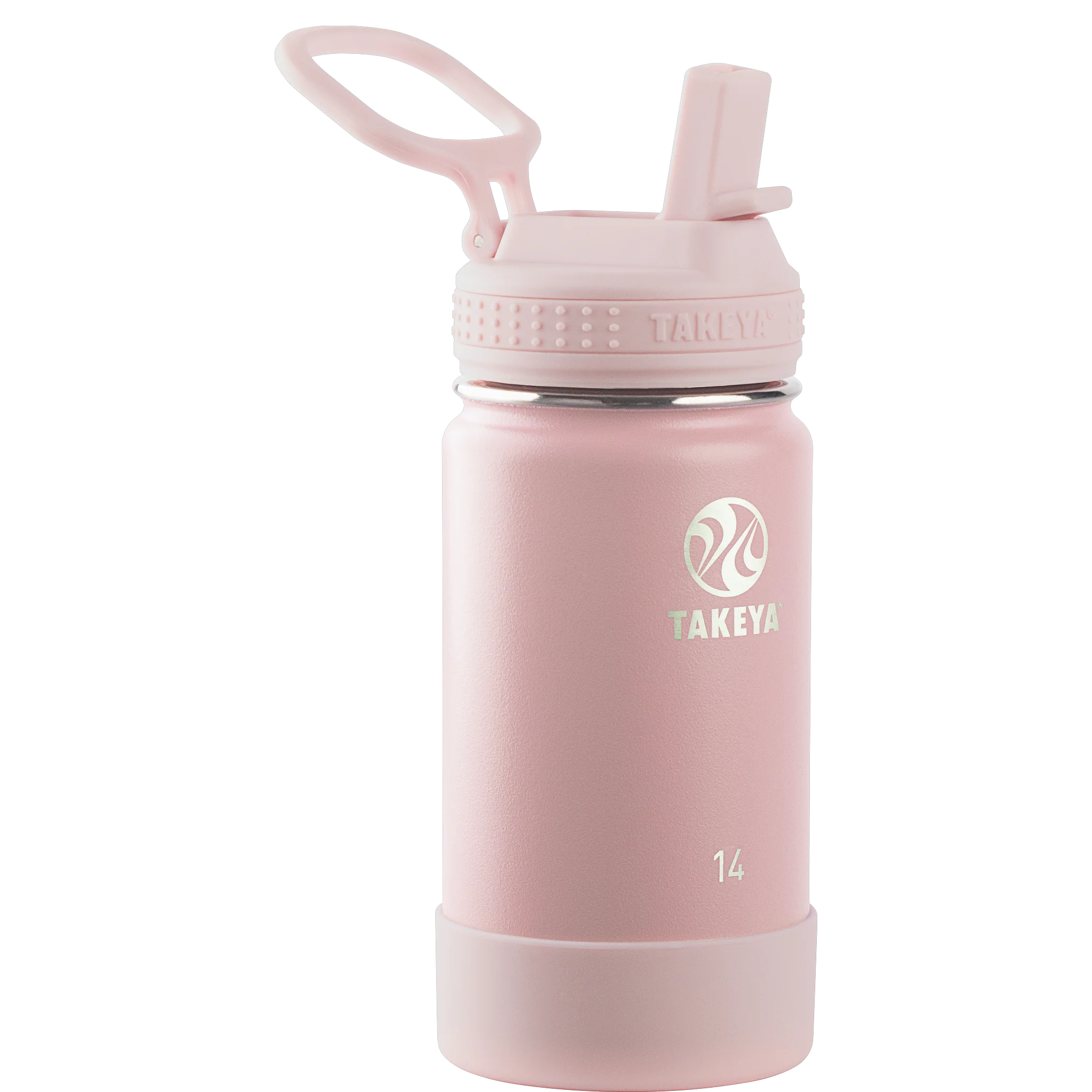 Takeya Kids Vacuum Stainless Steel Water Bottle with Straw Lid - 14 oz