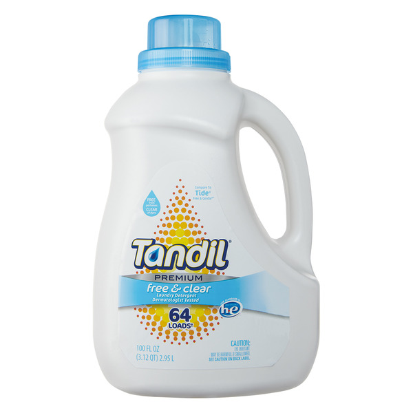 Premium Laundry Detergent - Free & Clear by Tandil - Non-toxic, STOP rated product free from harmful chemicals