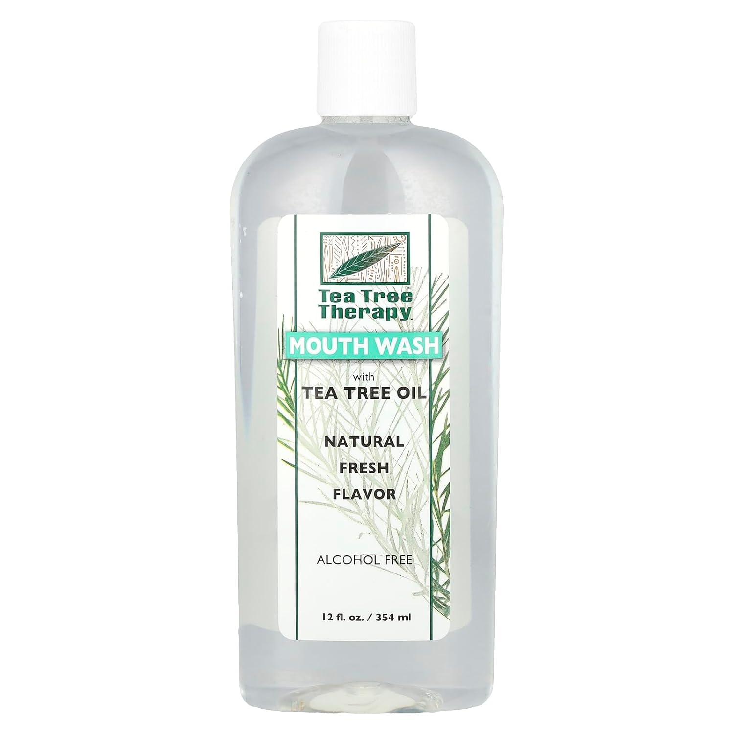 Mouthwash With Tea Tree Oil - Natural Fresh Flavor by Tea Tree Therapy - Non-toxic Oral Care product rated SLOW by Million Marker, free from BPA, phthalates, and parabens