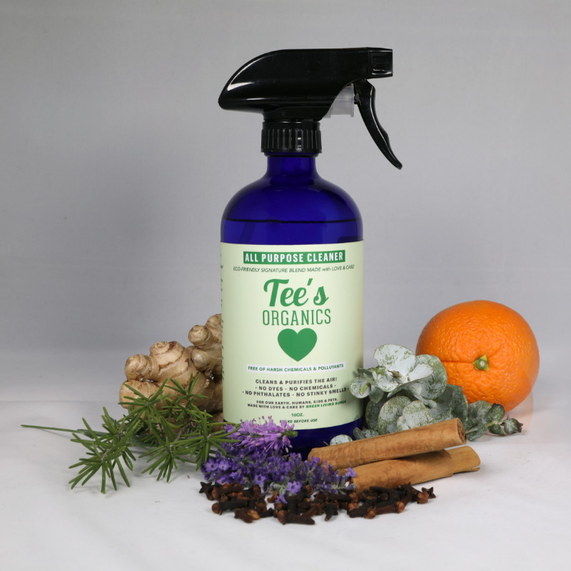 All Purpose Cleaner by Tee's Organics - Non-toxic, SLOW rated product free from harmful chemicals
