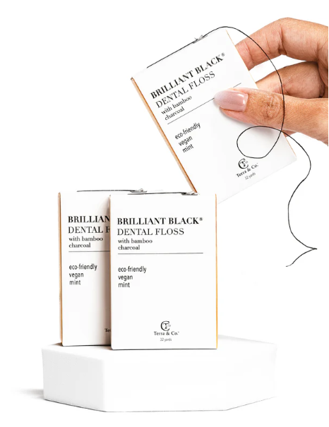 Terra & Co. Brilliant Black Dental Floss (3 Pack)