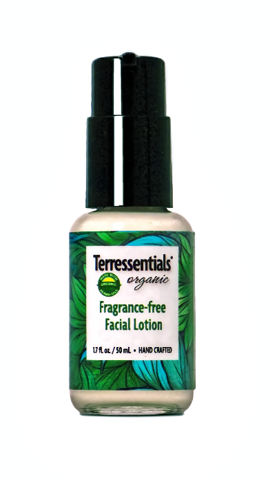 Fragrance-Free Facial Lotion by Terressentials Organic - Non-toxic Facial Care product rated SLOW by Million Marker, free from BPA, phthalates, and parabens