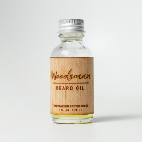 Beard Oil - Woodsman by THE BEARDED BROTHERHOOD - Non-toxic Hair Styling + Treatment product rated STOP by Million Marker, free from BPA, phthalates, and parabens