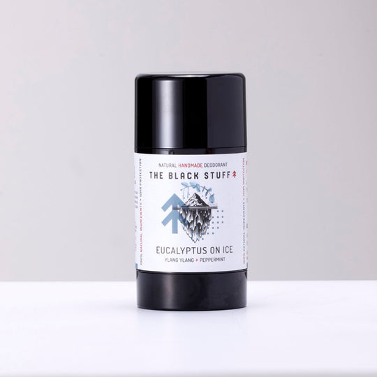 Natural Handmade Deodorant - Eucalyptus On Ice by THE BLACK STUFF - Non-toxic, SLOW rated product free from harmful chemicals