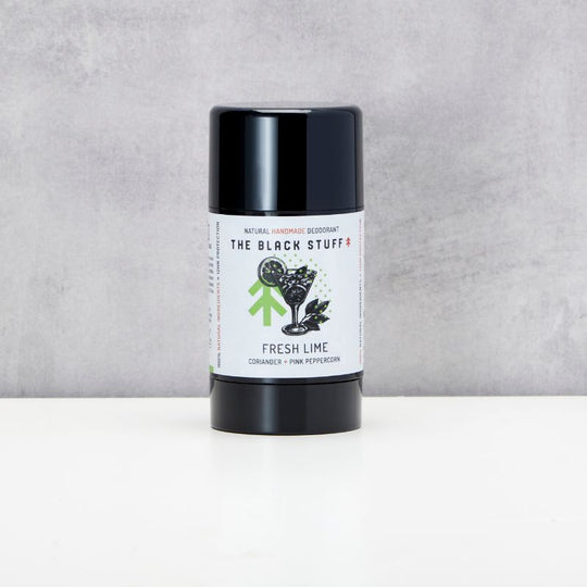 Natural Handmade Deodorant - Fresh Lime by THE BLACK STUFF - Non-toxic, SLOW rated product free from harmful chemicals