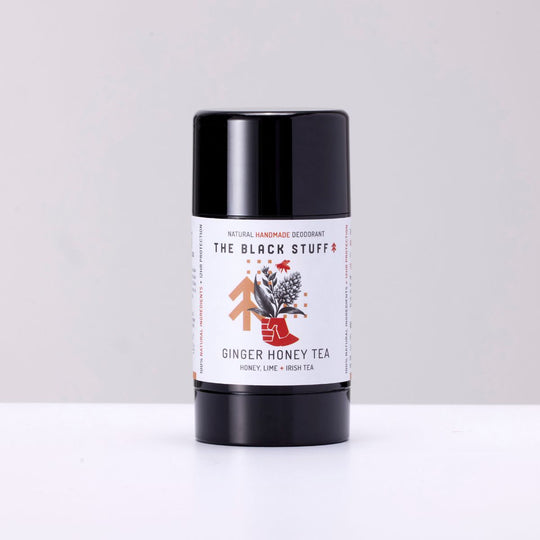 Natural Handmade Deodorant - Ginger Honey Tea by THE BLACK STUFF - Non-toxic, SLOW rated product free from harmful chemicals