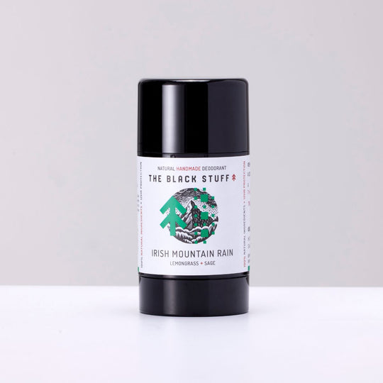 Natural Handmade Deodorant - Irish Mountain Rain by THE BLACK STUFF - Non-toxic, SLOW rated product free from harmful chemicals