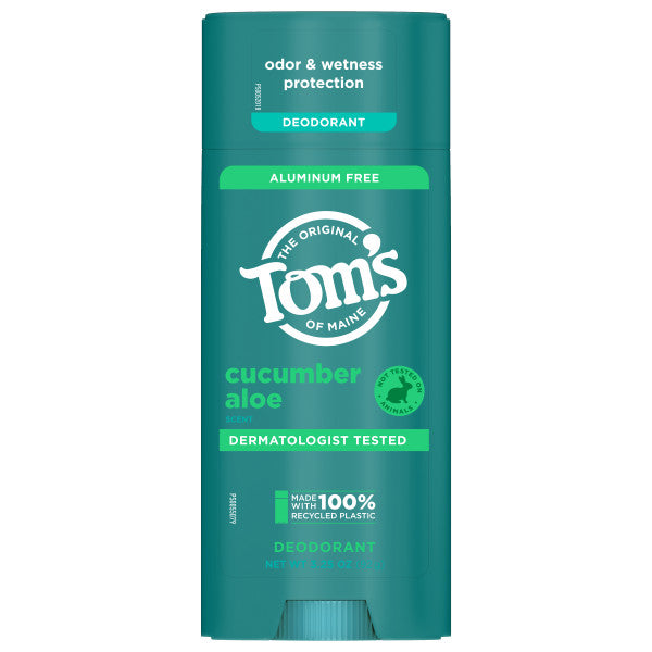 Aluminum Free Deodorant – Cucumber Aloe by THE ORIGINAL Tom's OF MAINE - Non-toxic Deodorants product rated SLOW by Million Marker, free from BPA, phthalates, and parabens