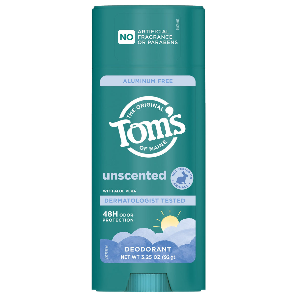 Aluminum Free Deodorant – Unscented by THE ORIGINAL Tom's OF MAINE - Non-toxic, GO rated product free from harmful chemicals