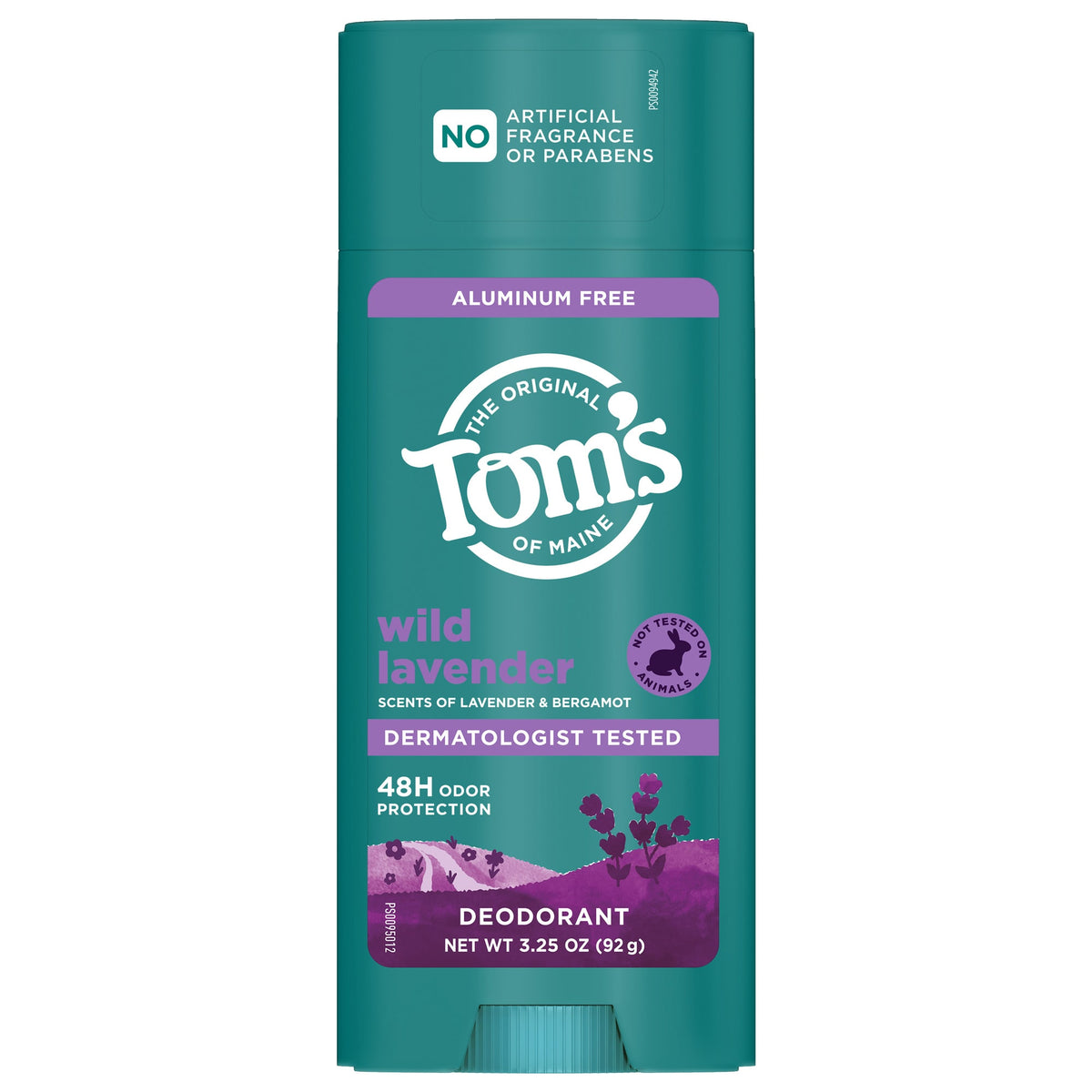 Aluminum Free Deodorant – Wild Lavender by THE ORIGINAL Tom's OF MAINE - Non-toxic Deodorants product rated SLOW by Million Marker, free from BPA, phthalates, and parabens